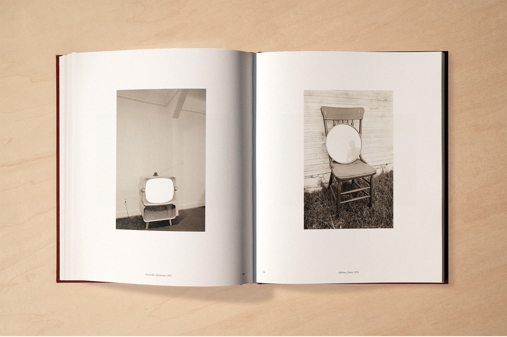 Interior spread of black-and-white photographs from Look at This